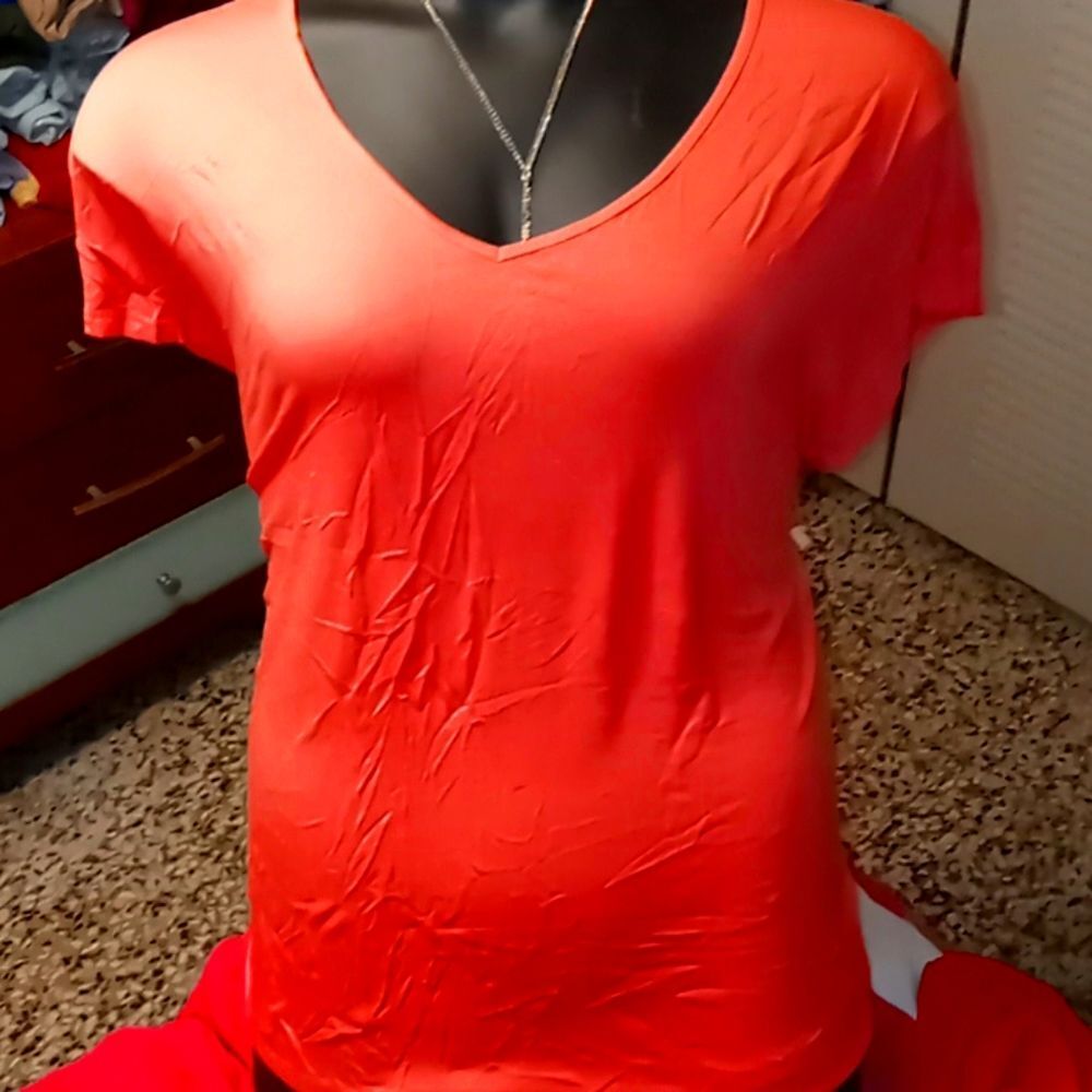 Coral dress shirt